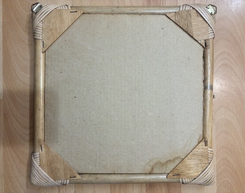 Stunning Vintage Bamboo Rattan Wicker Bohemian Cane Boho Mid Century Wall Mirror - Picture 22 of 22