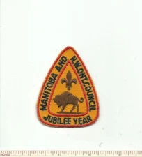 EC SCOUT CANADA 1965 MANITOBA AND NORTHWEST ONTARIO COUNCIL JUBILEE YEAR PATCH !