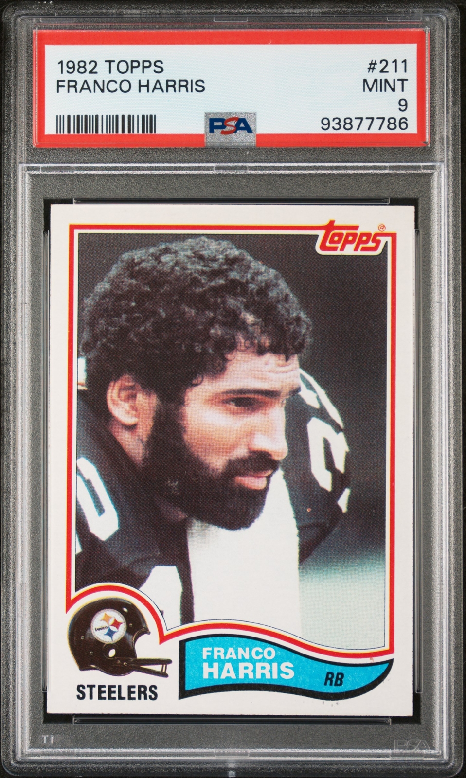 Franco Harris PSA 9 1982 Topps #211 Pittsburgh Steelers