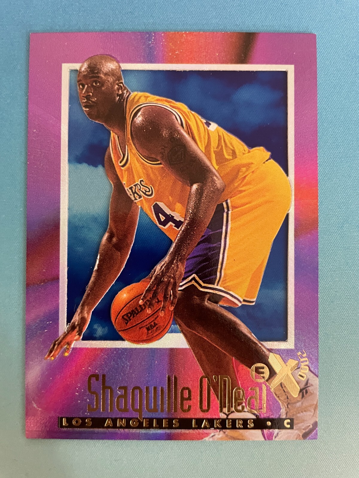 1996-97 Skybox E-X2000 #32 Shaquille O'Neal Acetate Holoview Lakers