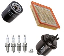 Kit tagliando per Honda CR-V MK I HR-V Civic filtro aria olio carburante candele Bosch