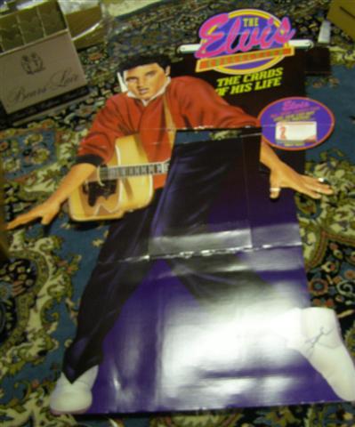 ** Vintage ELVIS - Original STAND-UP DISPLAY * w 216 Packs Trading Cards - 1992