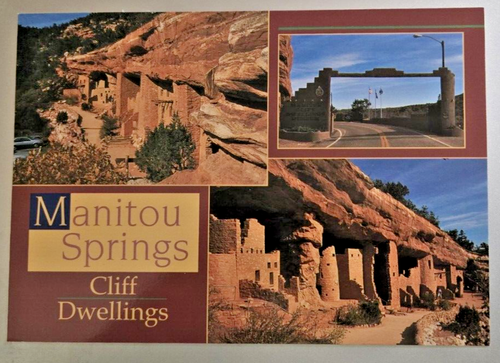 Manitou Cliff Dwellings Vintage Postcards, set of 3 - Picture 2 of 7
