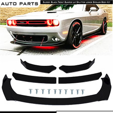 For Dodge Challenger Sxt S Front Bumper Lip Bod Kit Spoiler Splitter Gloss Black For Dodge Challenger Sxt S Front Bumper Lip Bod Kit Spoiler Splitter Gloss Black