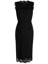 Valentino Black Lace Sheath Bow Dress Size I 38 XS