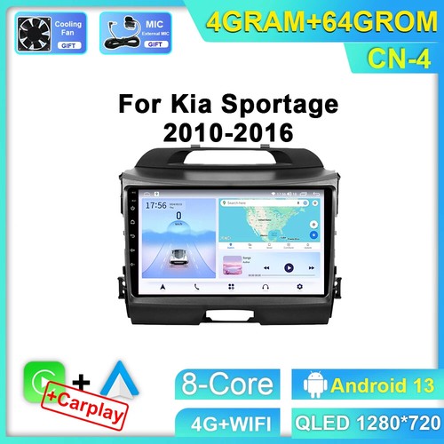 For Kia Sportage 3 4 SL 2010-2016 Car Radio Android CarPlay GPS Player Screen - Picture 10 of 24