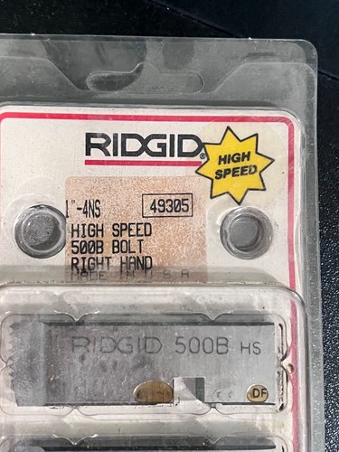 RIDGID 1" - 4NS Alloy Steel Universal Bolt Dies 49305 - Picture 2 of 3