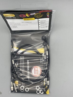 Stahlflexleitung Bremsleitung R1100GS ABS 5-teilig BMW vorne hinten schwarz umma