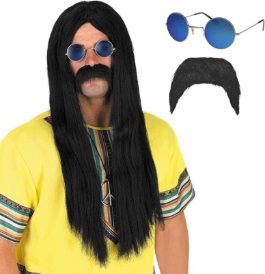 1960S DISCO FANCY DRESS COSTUME SET WITH COLOUR