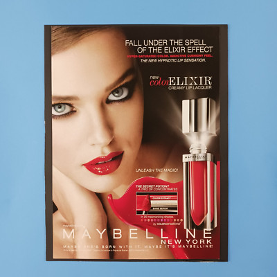 2014 Maybelline Color Elixir Creamy Lip Lacquer Print Advertisement