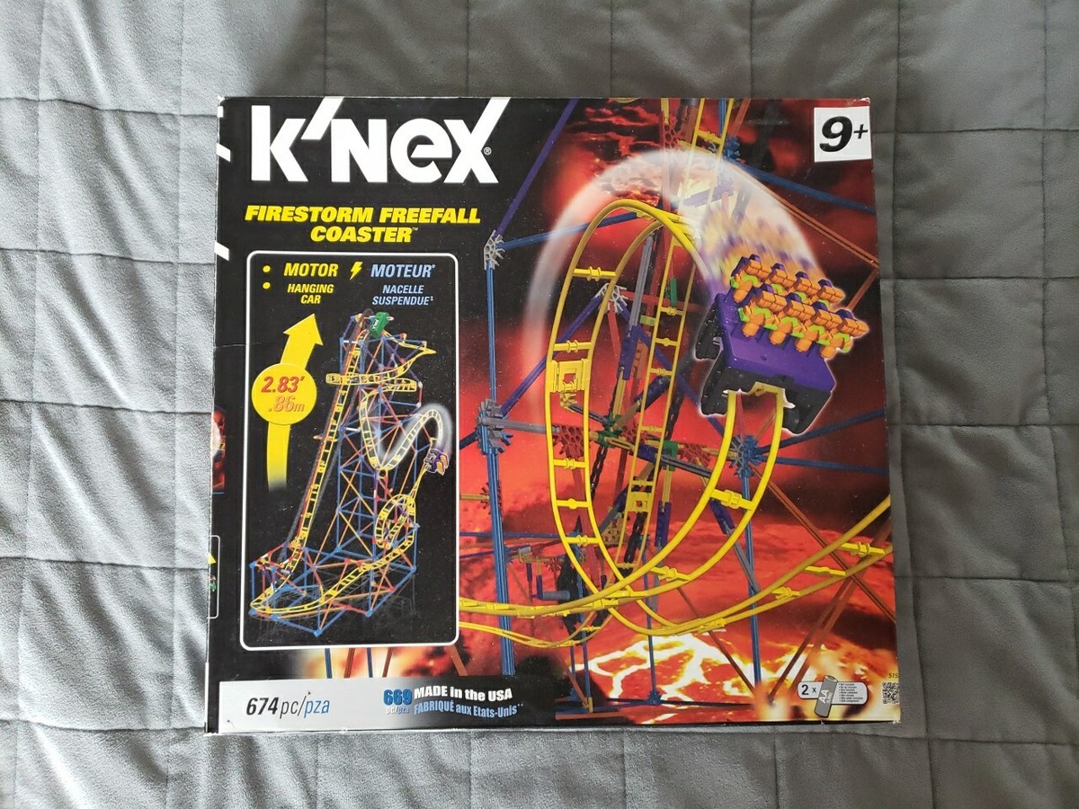 K'NEX Firestorm Freefall Coaster 51539 Complete w Instructions