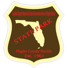 7" gamble rogers memorial historic state park bumper sticker decal usa made