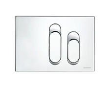 Fluidmaster Schwab Dura 634691 Dual-Flush Flushing Plate Matt Chrome