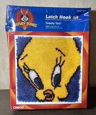 NEW - Tweety - Looney Tunes - Latch Hook Kit - 13  x13  - Tweety Too LT0024