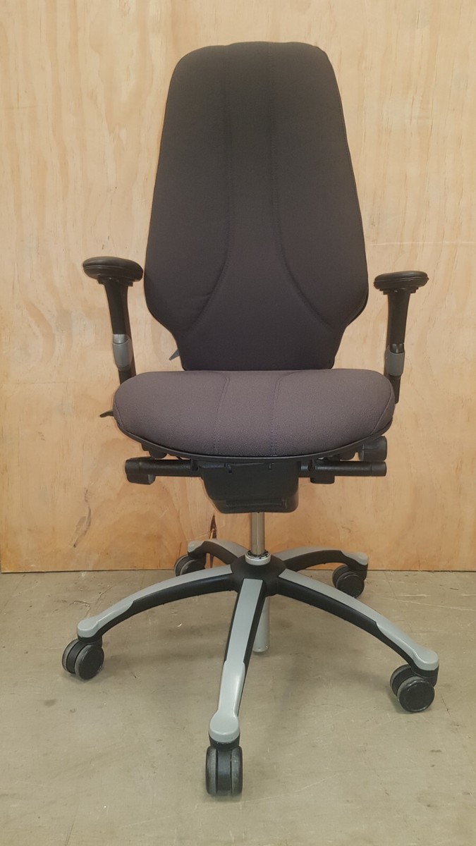 RH Logic 400 Charcoal Grey Adjustable Arms Posture Chair No