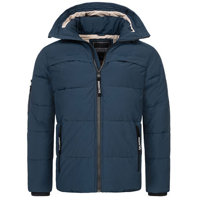 A. Salvarini Herren warme Designer Winterjacke Winter Stepp Jacke gefüttert NEU