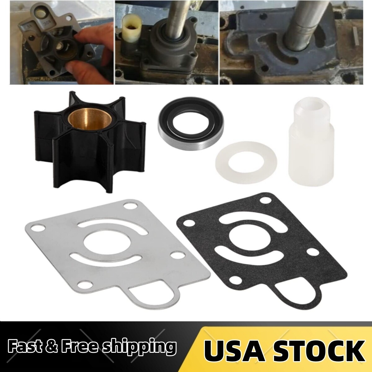 12012 Water Pump Impeller Kit For 1979-1989 Chrysler Force 75 85