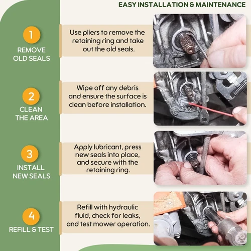 For Hydro-Gear 70853 Lawn Mower Seal Kit and Overhaul Rebuild Retaining Ring Kit - Picture 12 of 20