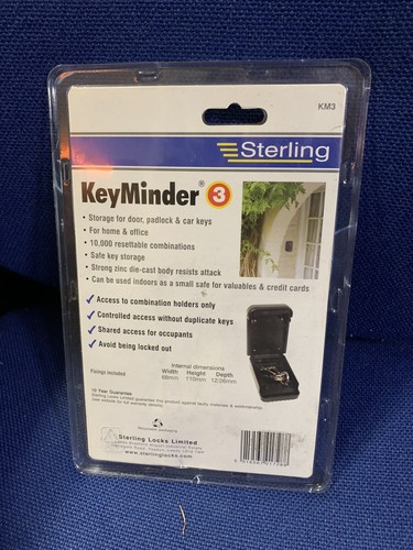 KeyMinder 3 Secure Key Storage Box, 10,000 Codes, Attack Resistant, (30R) - Picture 2 of 3