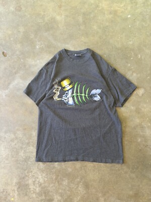 Vintage 90s Fishbone March Of The Fishbone Soldier Band Shirt Size L Weed  Metal