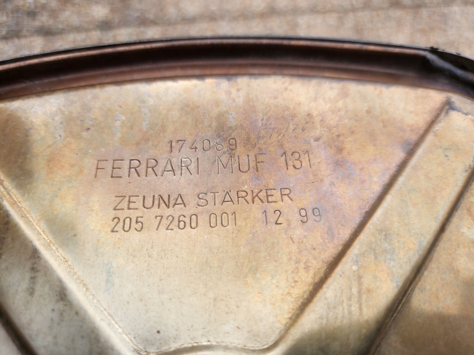 FERRARI 360 MODENA OEM FACTORY GENUINE ORIGINAL EXHAUST SYSTEM WITH PIPE TIPS