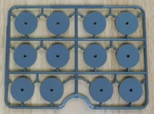 Wargames Atlantic: 28mm WW2:  25mm Dual Use Bases one sprue