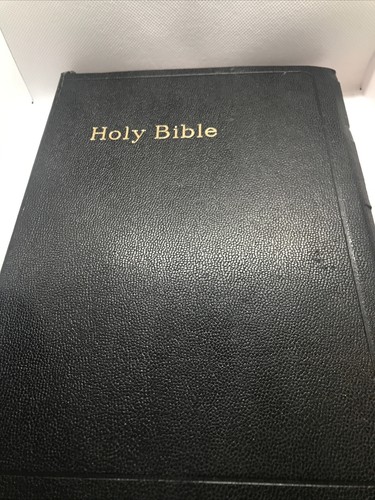 Holy Bible Pronouncing King James Version Hardcover Book KJV World Vintage