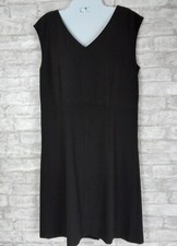 Garnet Hill Dress Classic Black  6 Minimalist Office Career Business Event
