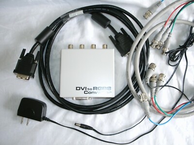 Sony DVI To RGBS Converter # UP55HD/CON1 with 5V DC power adapter & Cables