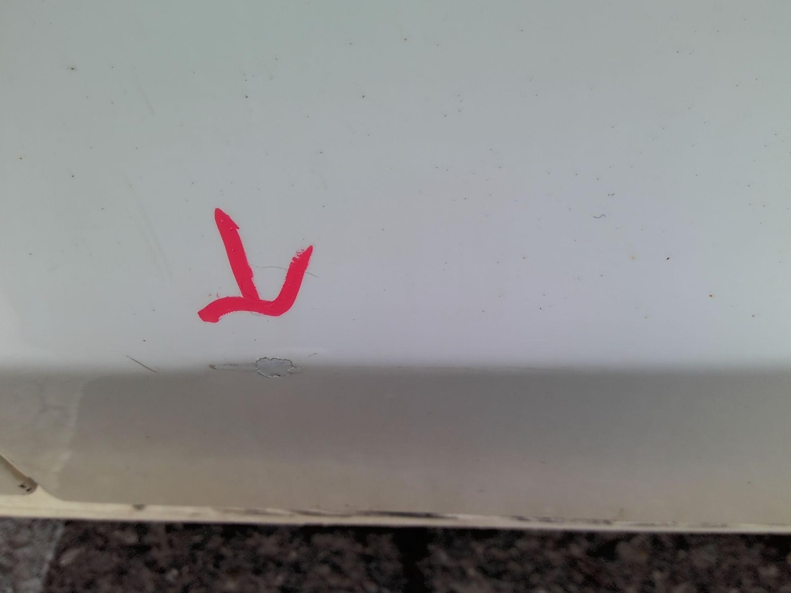 2015 MASERATI GHIBLI Left Drivers Side White Rear Door - OEM PAINT CODE=268A