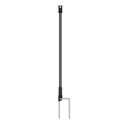 Zusatzpfahl Premium 65 cm 2 Spitzen schwarz Elektronetz Ersatzpfahl Weidezaun