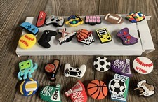 Sports And Video Games Charms For Crocs Shoe Charms - 25 Pieces