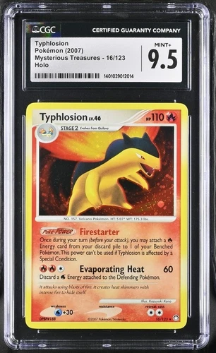 Pokemon Typhlosion 16/123 Holo Diamond & Pearl Mysterious Treasures - CGC 9.5