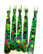 5-PACK FUN Vintage NEW Designer Toothbrush By Alan Stuart New York