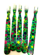 5-PACK FUN Vintage NEW Designer Toothbrush By Alan Stuart New York