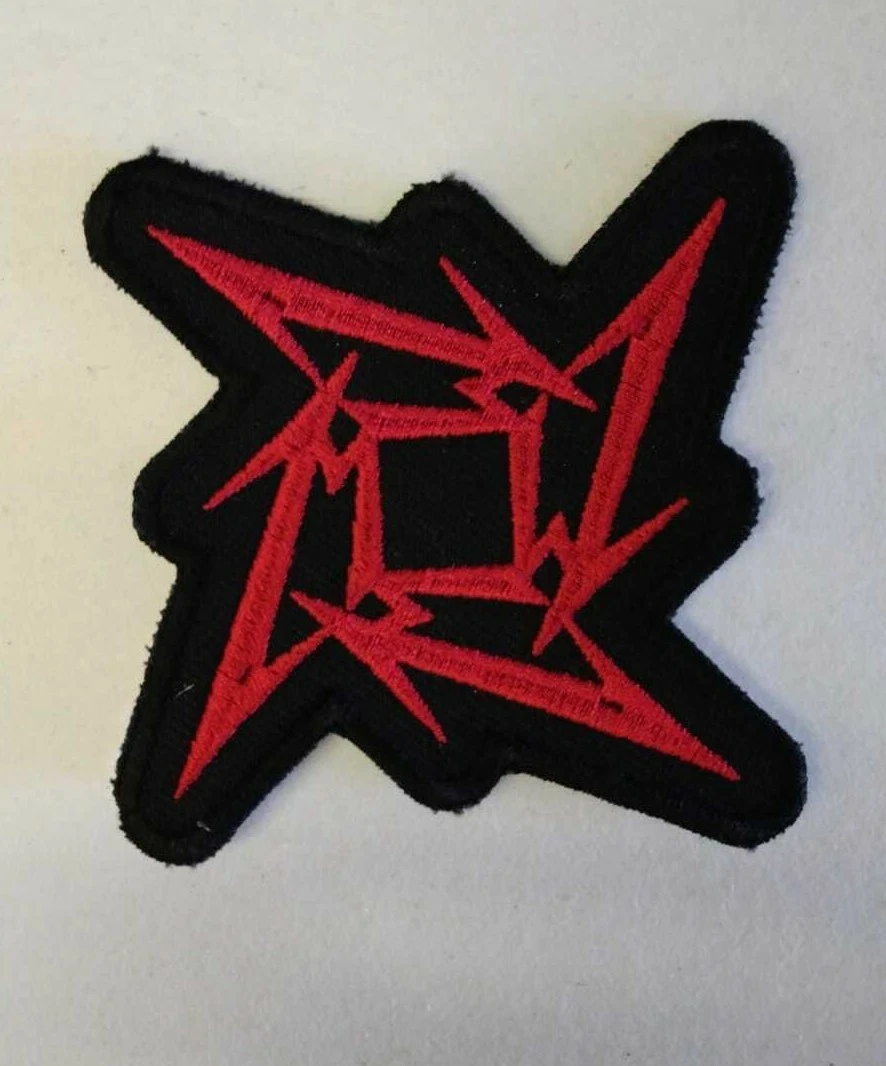 Metallica Ninja Star Patch Red Made in USA Thrash Metal Slayer Megadeth  Metal | eBay