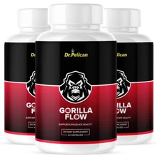 Gorilla Flow- Prostate Support- 3 Bottles- 180 Capsules