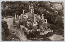 Real Photo Postcard Casa Loma Toronto Canada RPPC