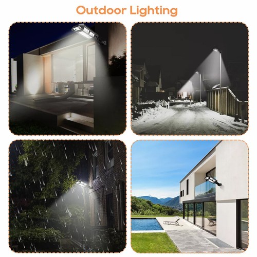 2 pcs LED Solar Light Motion Sensor 3 Mode Lamp Outdoor Wall Street Yard Garden - Bild 11 von 19