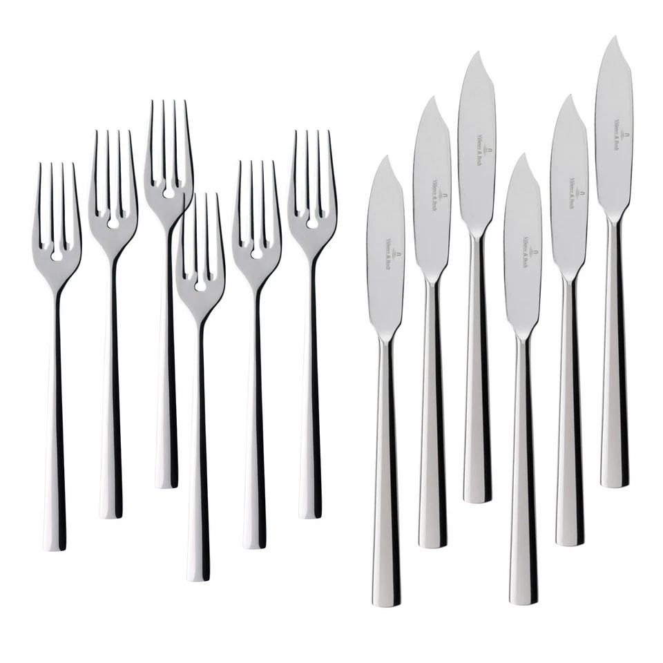 Villeroy & Boch Piemont Fischbesteck 12tlg. 18/10 Edelstahl - 1. Wahl