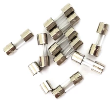 Lot of 10 Littelfuse 2AG 250 Volt 1 Amp Slow Blow 5 x 15 mm Glass Fuses 229001