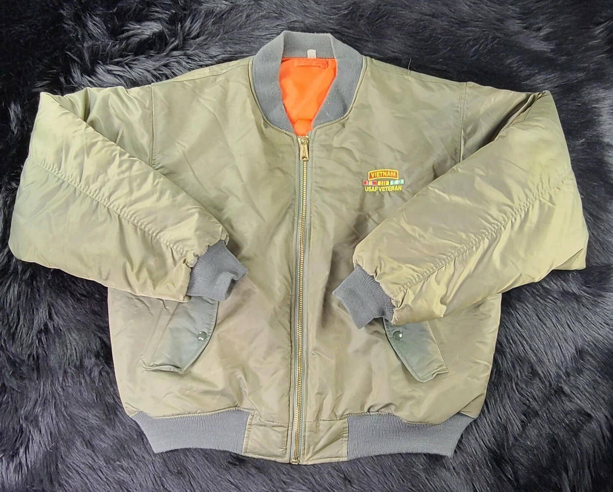 Vintage 60s MA-1 Flight Jacket Skyline Vietnam Era USAF Military