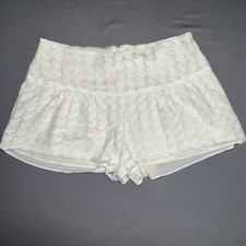 Pantalones cortos de encaje BCBGeneration para mujer talla 2 marfil (1806)