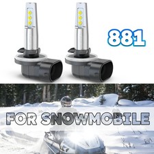 2 Super LED Headlight bulbs for Arctic Cat F5 F6 F7 Firecat 500 600 600R 700 USA