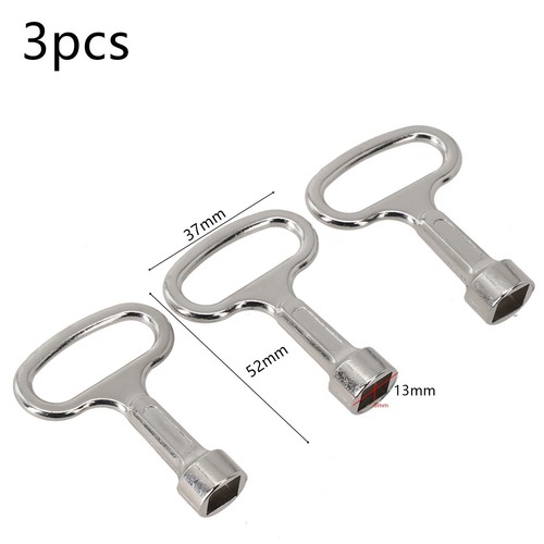 Compact Design Square Key Wrench 8mm Vent Key for Heating Ventilation Set of 3 - Picture 5 of 22