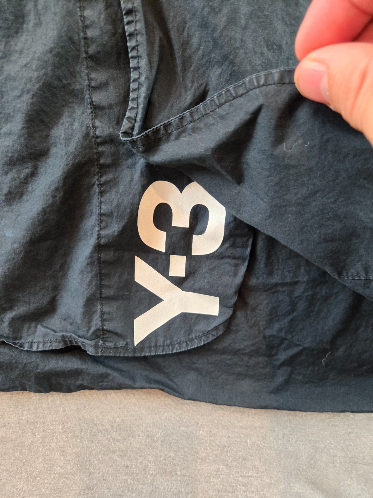 Y-3 Adidas Yohji Yamamoto Shirt Men's M Black Asymmetrical Button Long Sleeve thumbnail 5