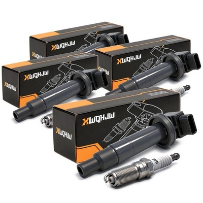 4 Pack Ignition Coils For Toyota Yaris Prius Echo 1NZ-FE 2NZ-FE 4cyl 1.3L 1.5L