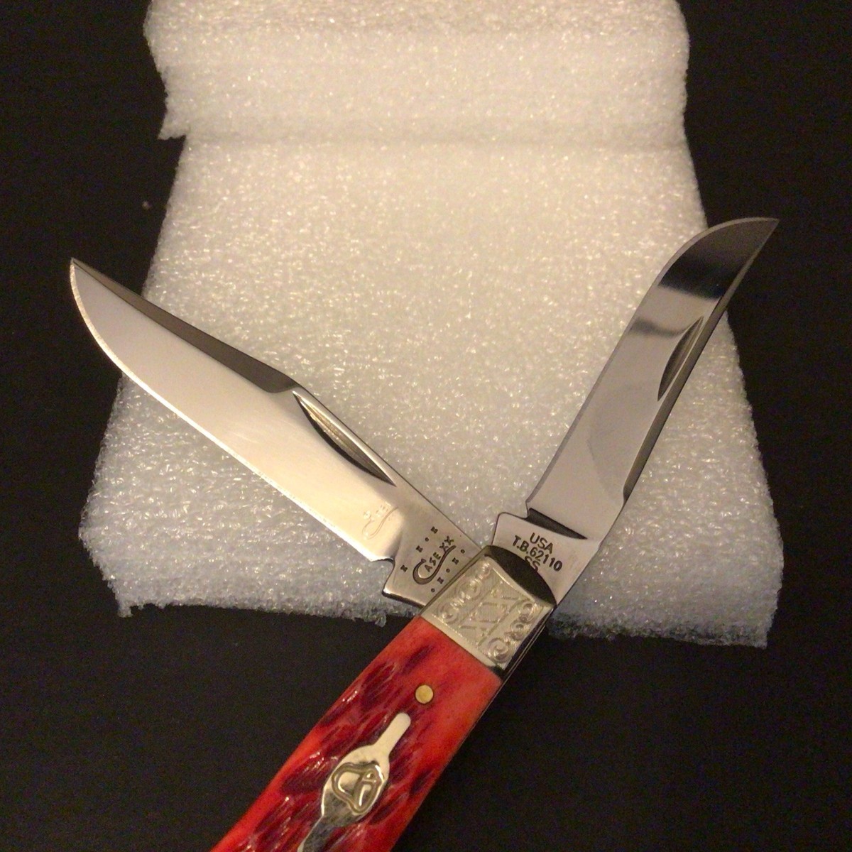 Case XX,Tony Bose TB62110-SS Saddlehorn Knife,w/bone bell shield