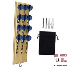 Darts Caddy Wall Mounted Darts Holder/Stand/with Metal Hook, Unfinished