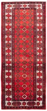 5'1" x 12'7" Vintage Hand-knotted Runner Rug Traditional Oriental Wool Carpet